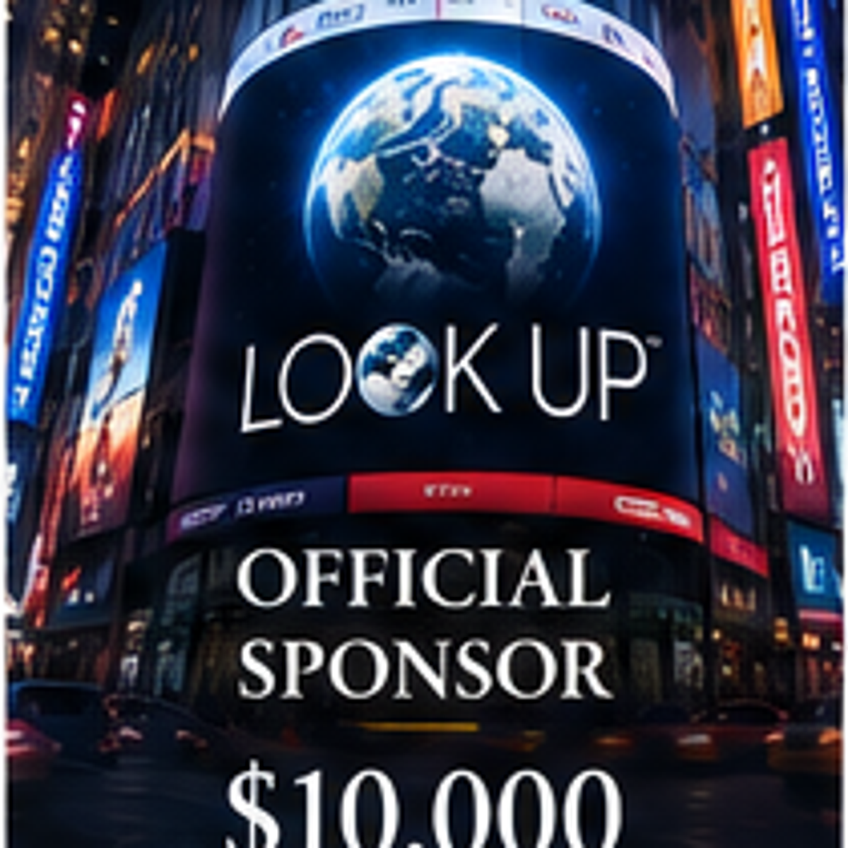 LOOK UP Times Square Official Sponsor $10,000